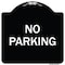 Signmission Designer Series Sign-No Parking, Black & White Heavy-Gauge Aluminum, 18" x 18", BW-1818-9947 A-DES-BW-1818-9947 - alternate 1